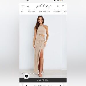 Petal and Pup SCARLETTE DRESS - GOLD